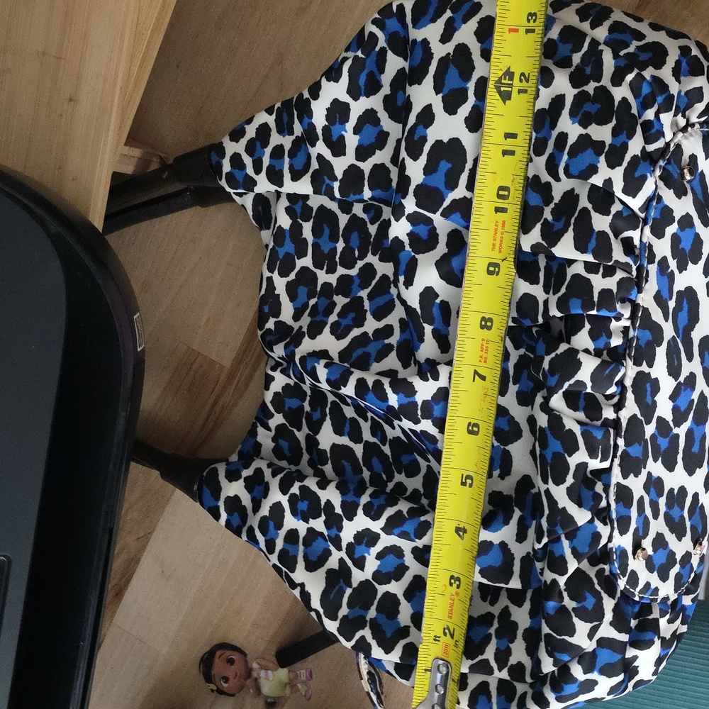 Kate Spade Blue and Black Shoulder Bag with Animal Print - Picture 6 of 8